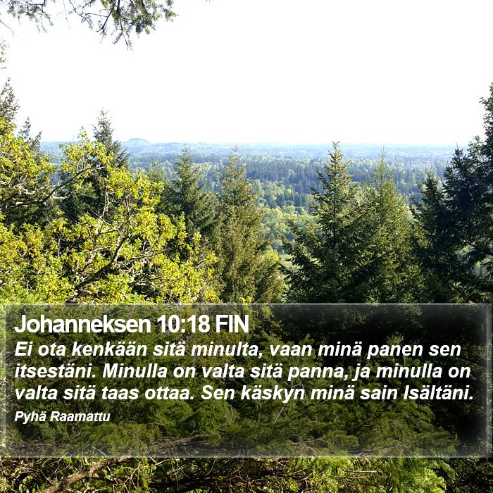 Johanneksen 10:18 FIN Bible Study
