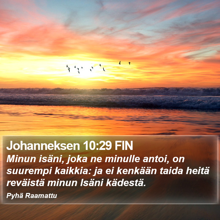 Johanneksen 10:29 FIN Bible Study