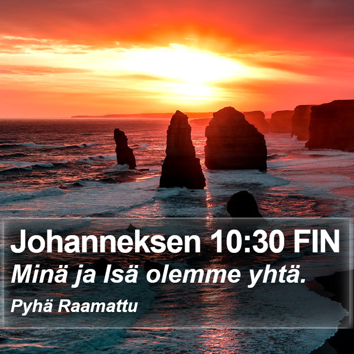 Johanneksen 10:30 FIN Bible Study