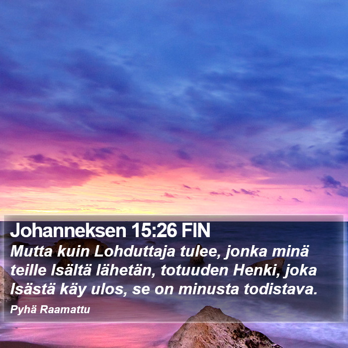 Johanneksen 15:26 FIN Bible Study