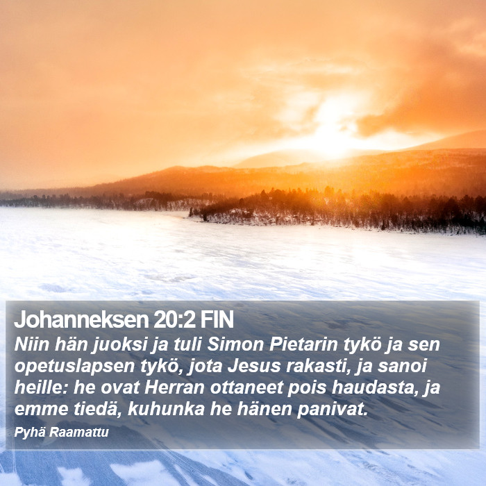 Johanneksen 20:2 FIN Bible Study