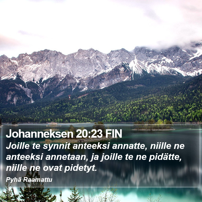 Johanneksen 20:23 FIN Bible Study