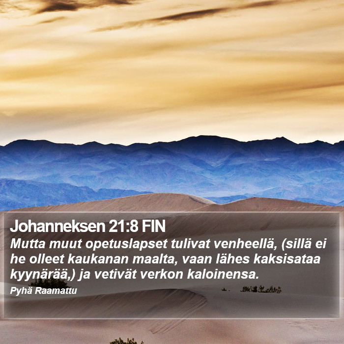 Johanneksen 21:8 FIN Bible Study