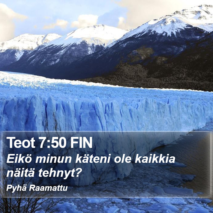 Teot 7:50 FIN Bible Study