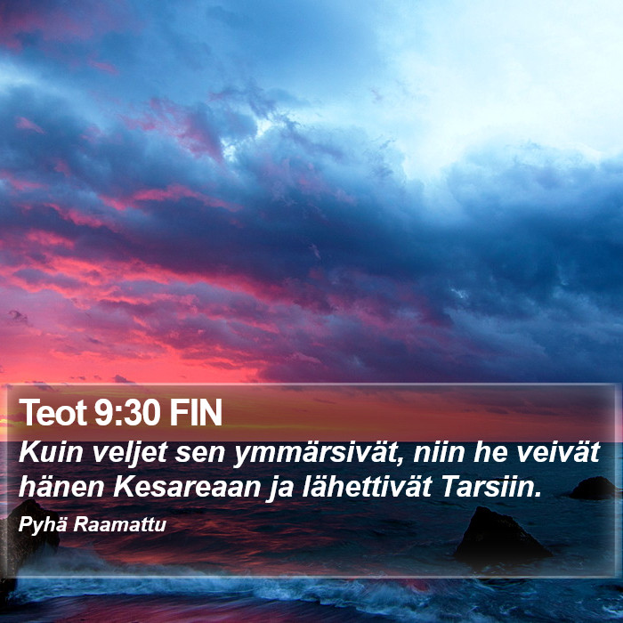 Teot 9:30 FIN Bible Study