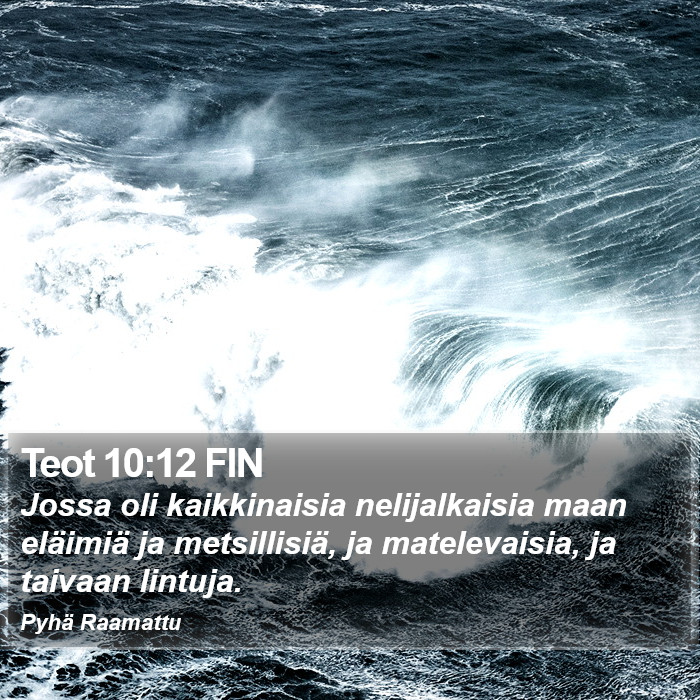Teot 10:12 FIN Bible Study