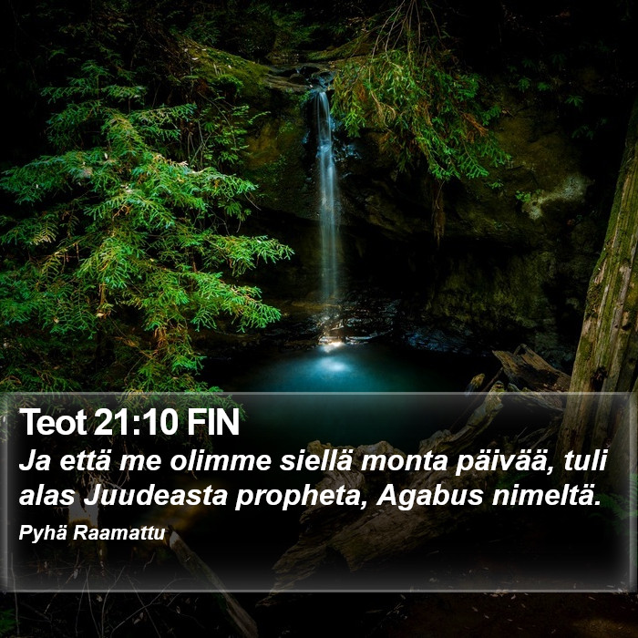 Teot 21:10 FIN Bible Study