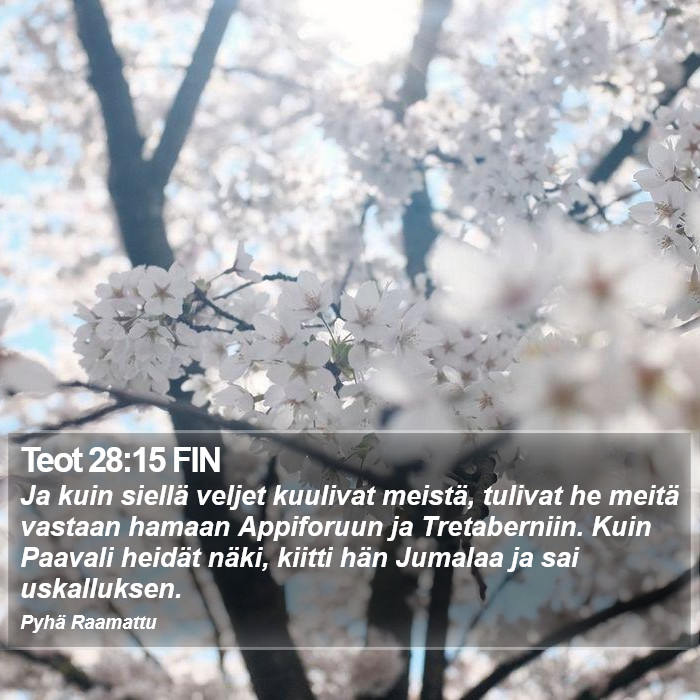 Teot 28:15 FIN Bible Study
