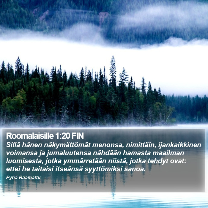 Roomalaisille 1:20 FIN Bible Study