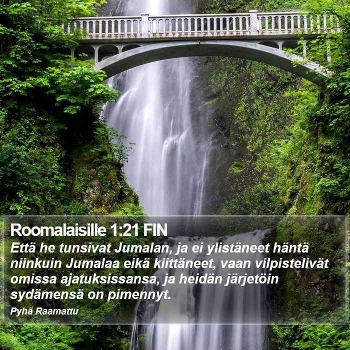 Roomalaisille 1:21 FIN Bible Study