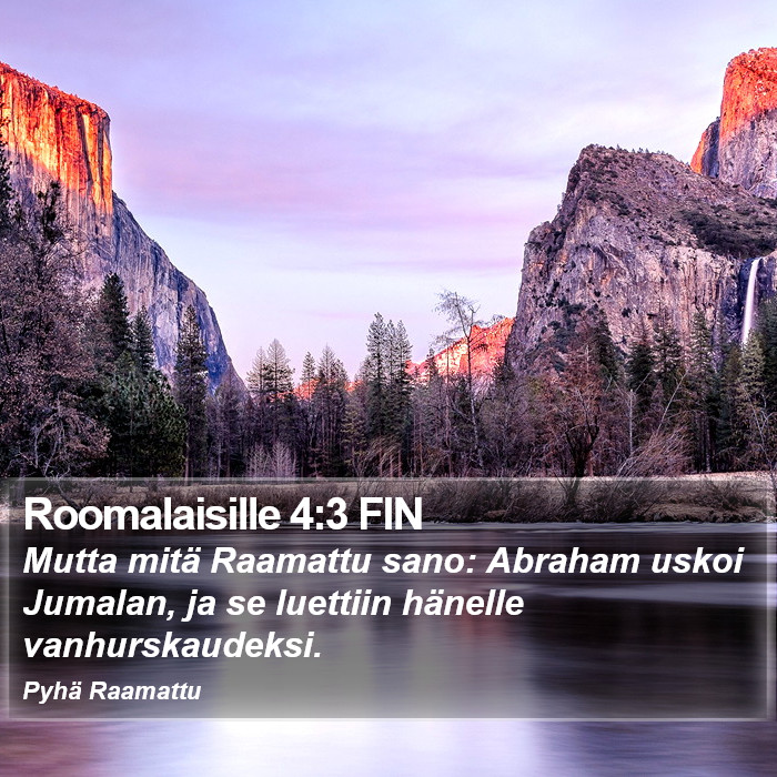 Roomalaisille 4:3 FIN Bible Study