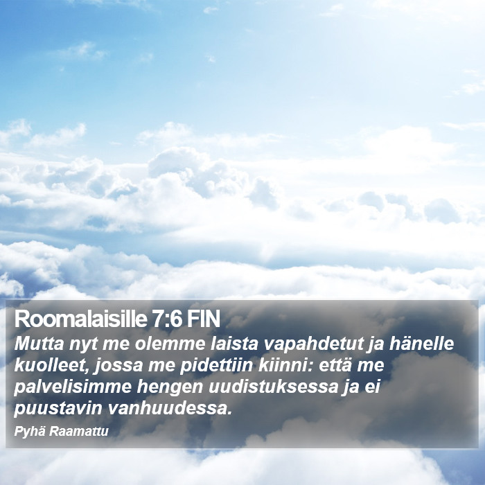 Roomalaisille 7:6 FIN Bible Study