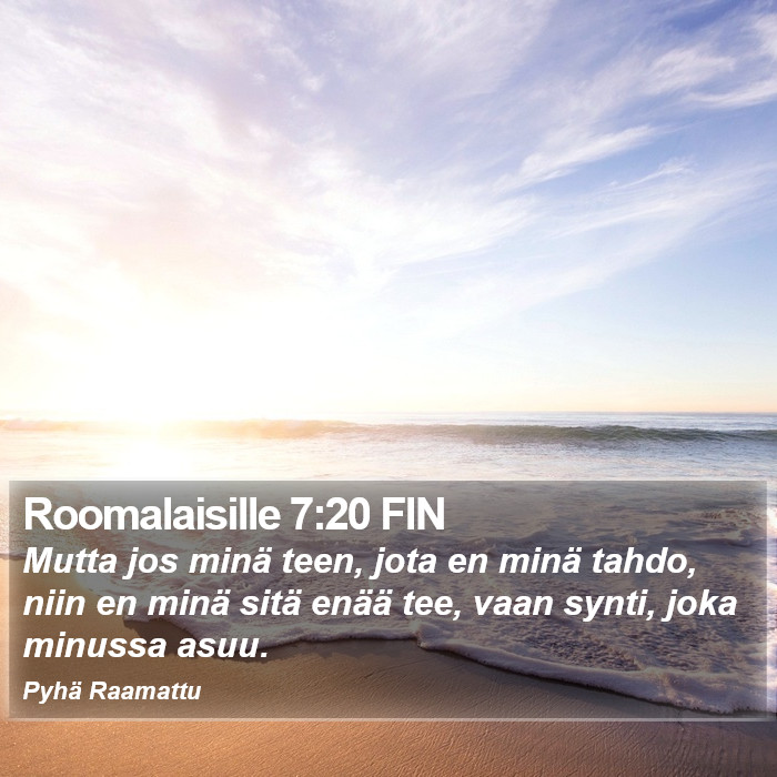 Roomalaisille 7:20 FIN Bible Study