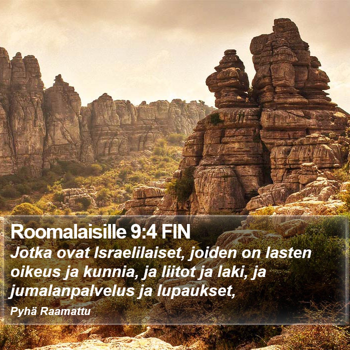 Roomalaisille 9:4 FIN Bible Study