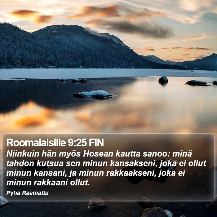 Roomalaisille 9:25 FIN Bible Study