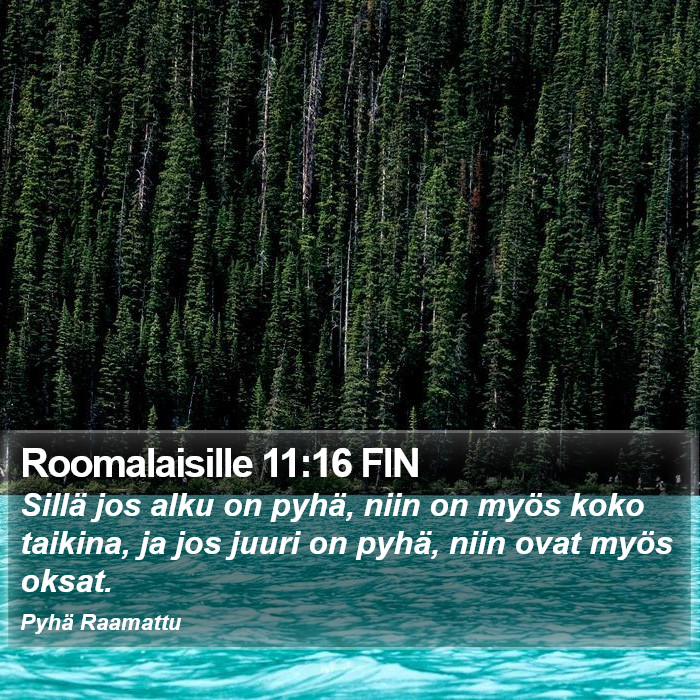 Roomalaisille 11:16 FIN Bible Study