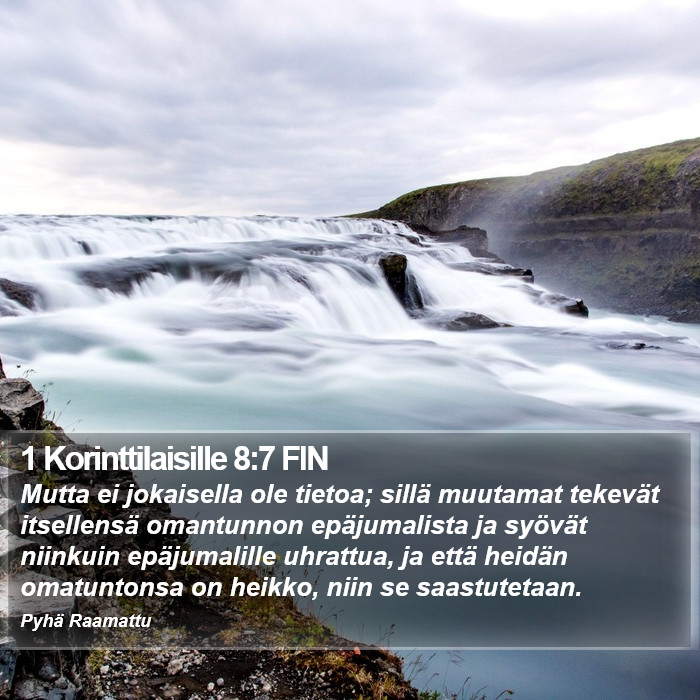 1 Korinttilaisille 8:7 FIN Bible Study