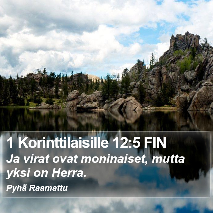 1 Korinttilaisille 12:5 FIN Bible Study