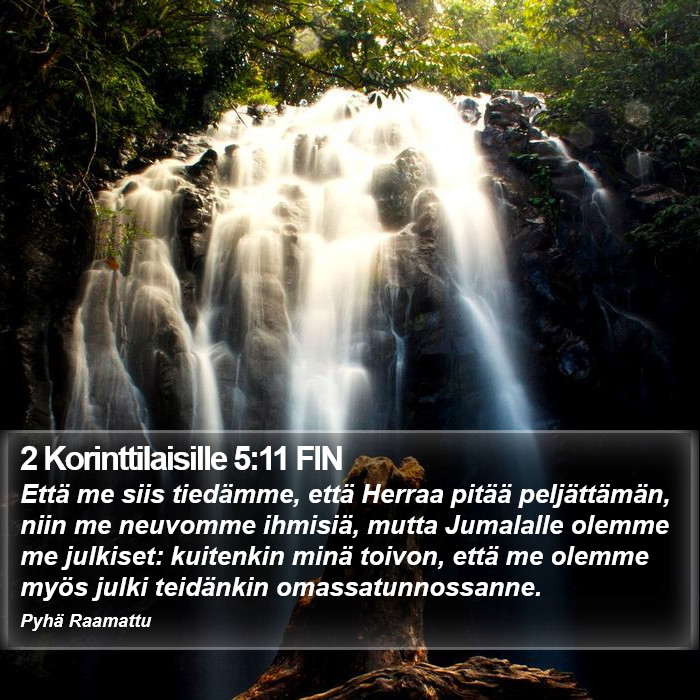 2 Korinttilaisille 5:11 FIN Bible Study