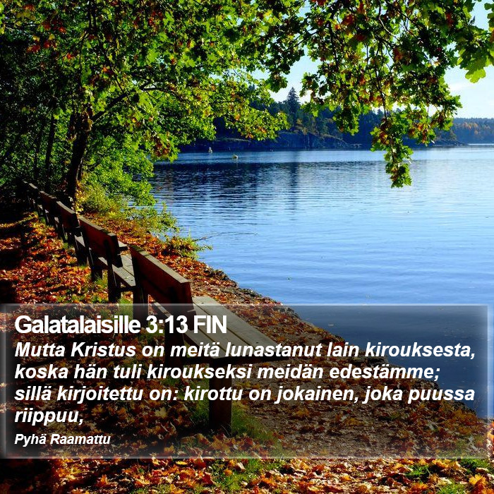 Galatalaisille 3:13 FIN Bible Study