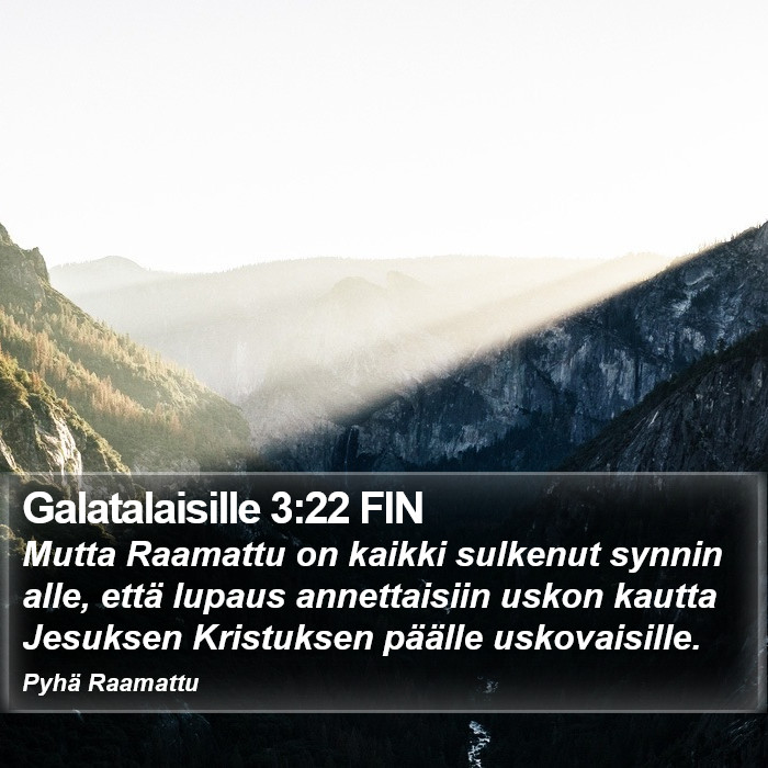 Galatalaisille 3:22 FIN Bible Study
