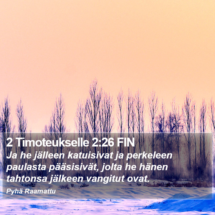2 Timoteukselle 2:26 FIN Bible Study