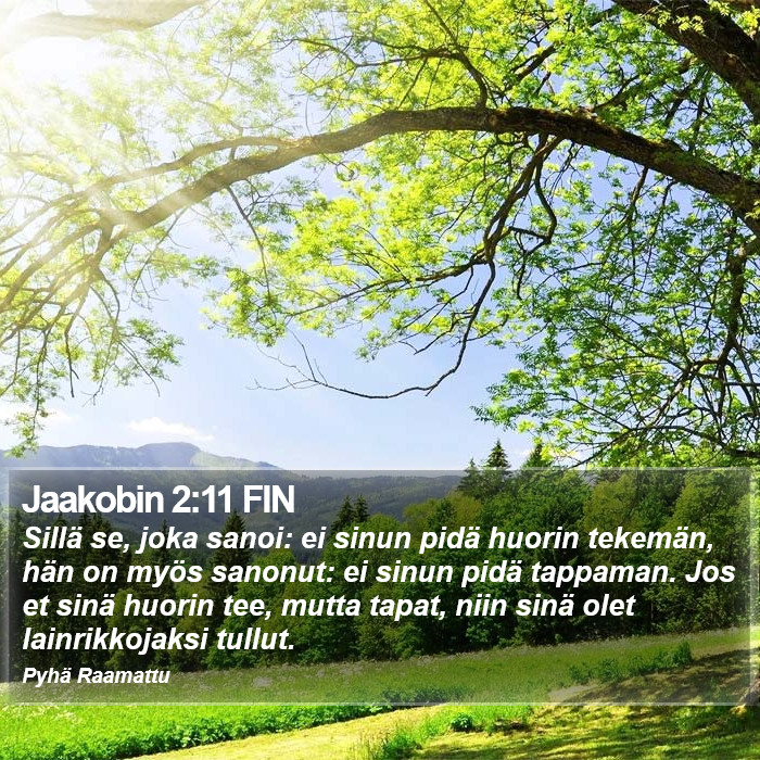 Jaakobin 2:11 FIN Bible Study
