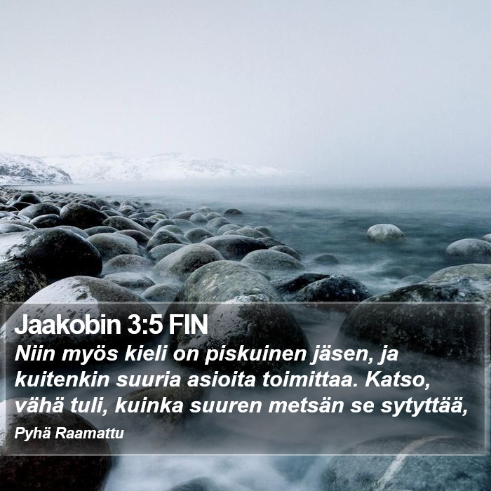 Jaakobin 3:5 FIN Bible Study