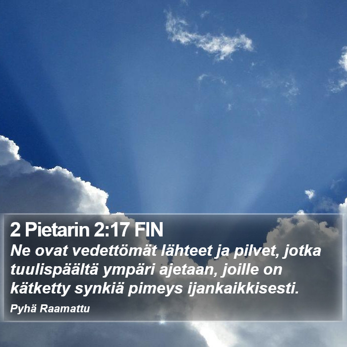 2 Pietarin 2:17 FIN Bible Study