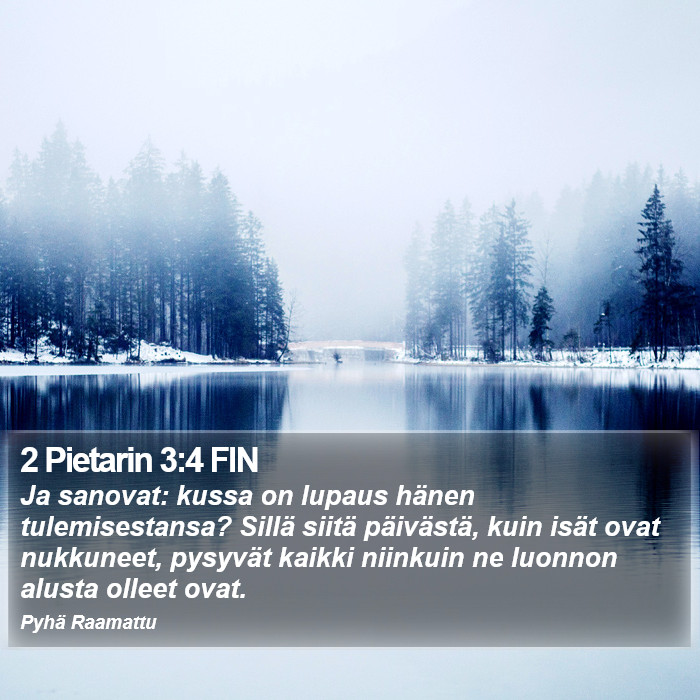 2 Pietarin 3:4 FIN Bible Study