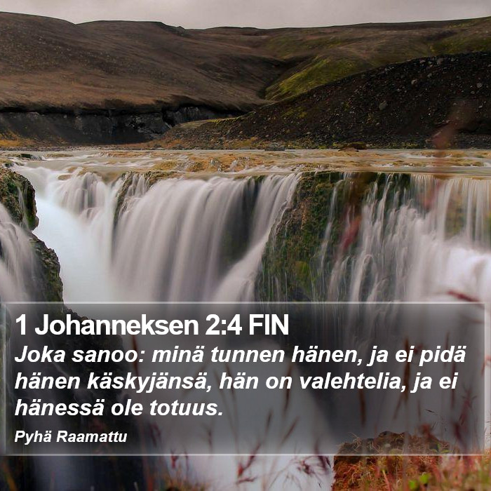 1 Johanneksen 2:4 FIN Bible Study