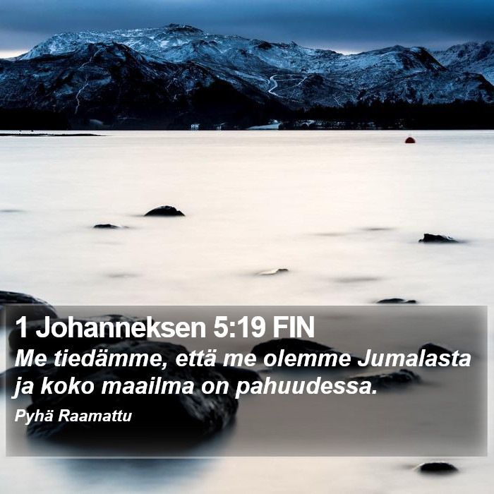 1 Johanneksen 5:19 FIN Bible Study
