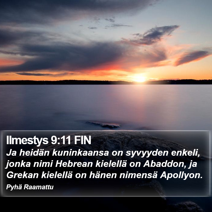 Ilmestys 9:11 FIN Bible Study