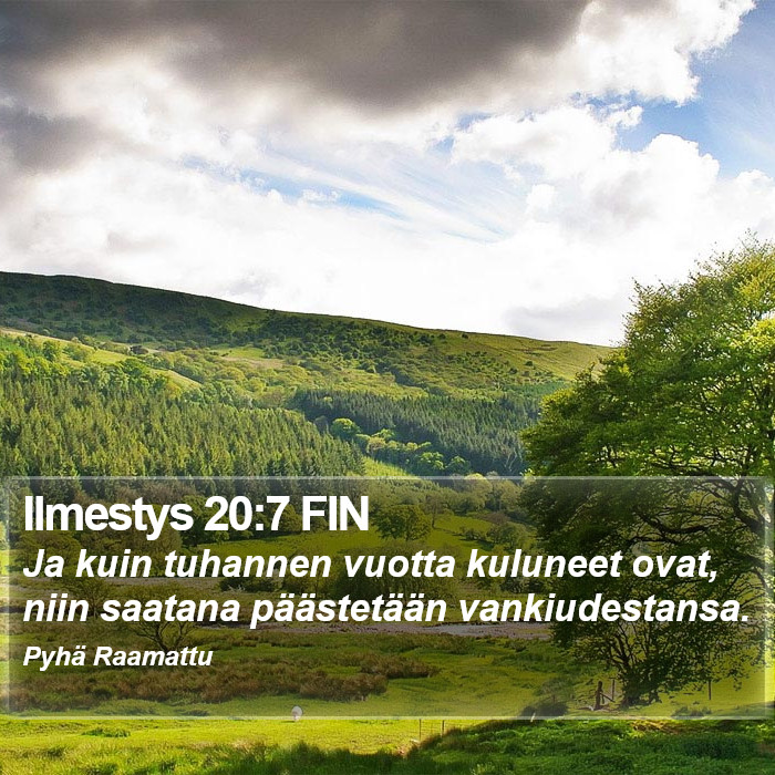 Ilmestys 20:7 FIN Bible Study